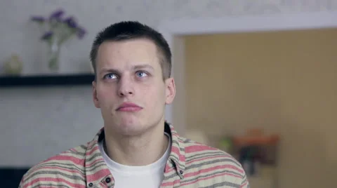 Man thinking about something Stock Footage 48219030