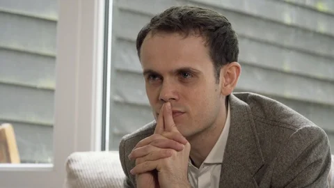 Man Thinking Stock Footage 89923052