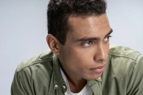 Man thinking of his forthcoming working day Foto stock