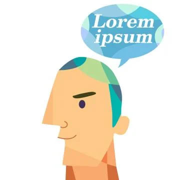 Man thinking Stock Illustration