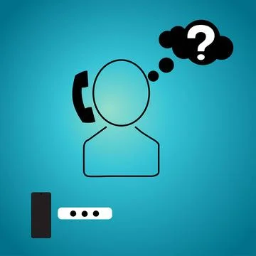 Man thinking Stock Illustration