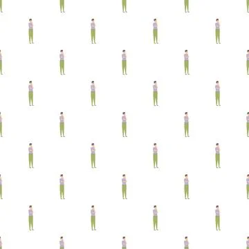 Man thinking pattern illustrating contemplation and decision making Stock Illustration
