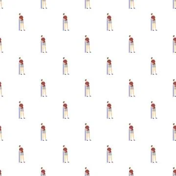 Man thinking pattern illustrating contemplation and indecision Ilustración de archivo