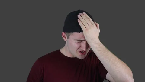 A man thinks and an idea comes to him 스톡 동영상 160989839