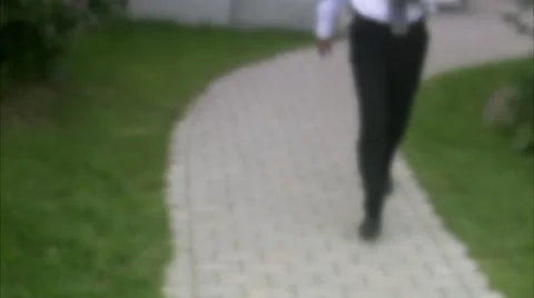 Man throwing away the garbage Stock Footage 11289224