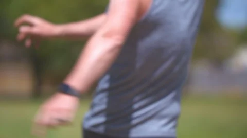 Man Throwing Frisbee Disc Stock Footage 91593181