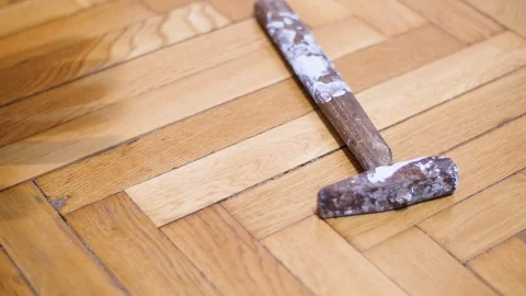 Man Throwing His Tools After Work Day Stock Footage 85399756