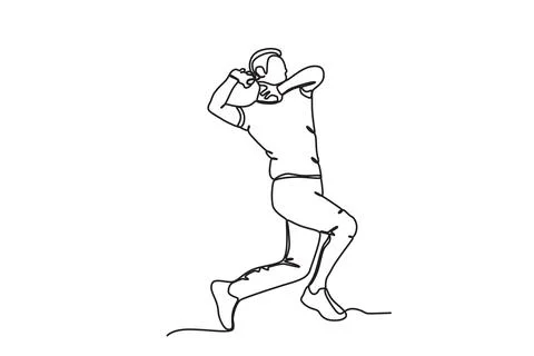 A man throws a ball Illustrazione stock