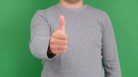 Man thumb okey Video stock 277894859