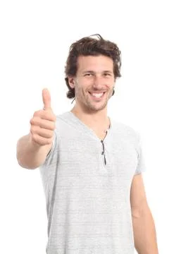 Man with thumb up Stock Photos