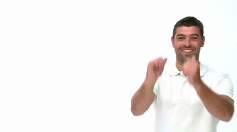 Man thumbs up to the camera Stock Footage 1017809