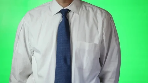 Man with Tie  Green Screen Stock Footage 80651651
