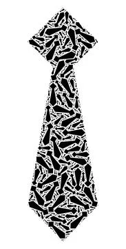 Man Tie Recursive Collage of Man Tie Items Stock Illustration