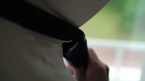 Man tieing black tie Stock Footage 80791230