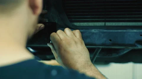 Man tightens the bolt. Stock Footage 157883352