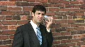 Man on tincan phone. 2 of 2. HD Footage