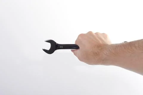 Man With Tool. Stock Photos