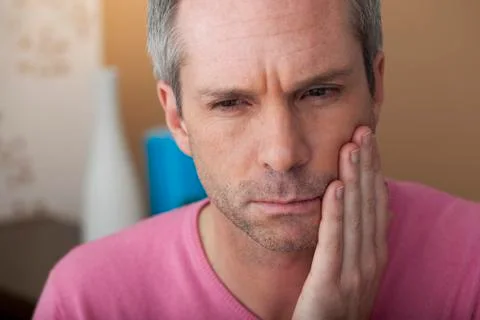 Man with toothache Stock Photos