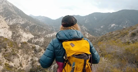 Man on top of Mountains Stock Footage 119411528