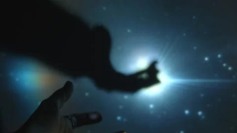 Man Touching the Stars Stock-Footage 234213219