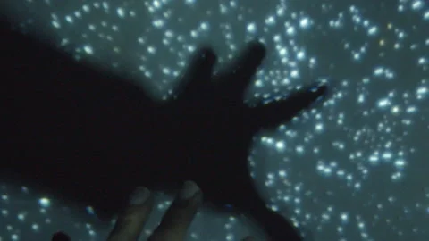 Man Touching the Stars Stock Footage 234213591
