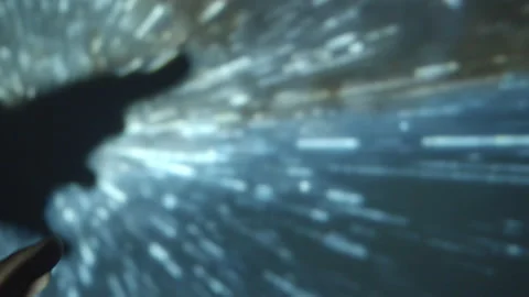 Man Touching the Stars Stock Footage 234213645