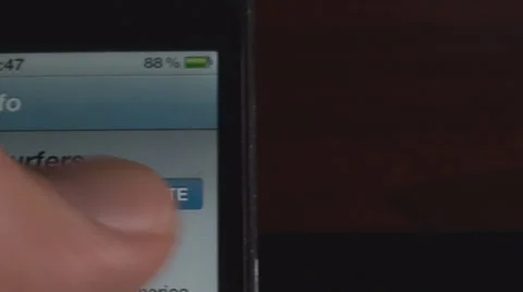 Man Touching The Update Button On An Application Close-Up Shot Stock Footage 36034937