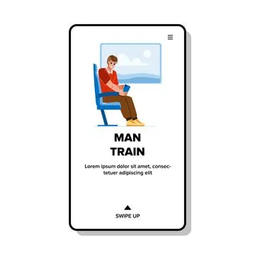 Man train vector Stock Illustration