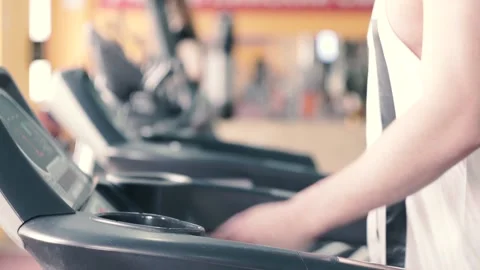 Man is training in gym Video stock 90495674