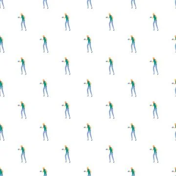 Man training workout pattern for healthy lifestyle Stock Illustration