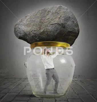Man trapped Stock Photos