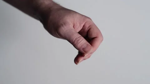 Man Trim Nails On His Left Hand Himself Stock Footage 63602244
