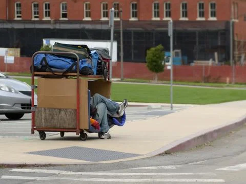 Man in the trolley Stock Photos