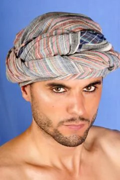 Man with turban Stock Photos