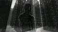 Man turns among the skyscrapers - Rotoscoping technique animation HD Footage