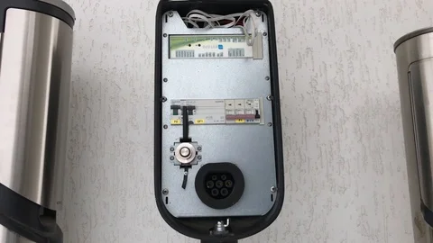 Man turns on the device. 4k Stock Footage 103131203