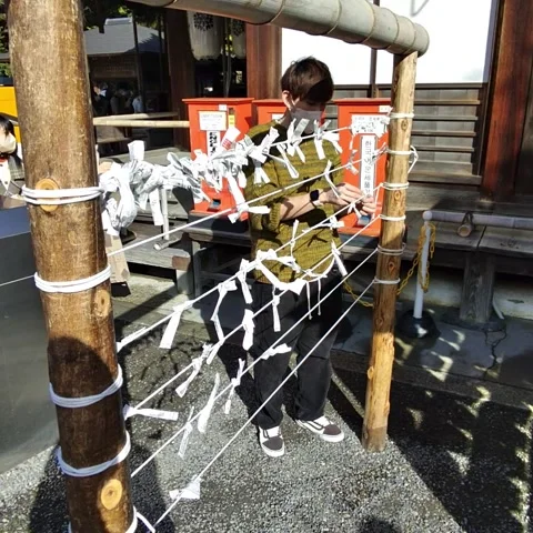 Man Tying up sign Stock Footage 236265065