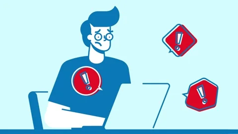 Man types question in Internet search engine on laptop Stock Footage 314215925