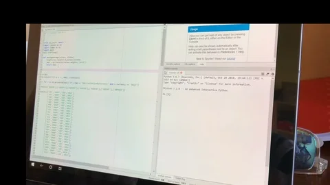Man is typing a code in a pc Stock Footage 103950026