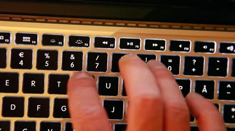 Man typing on computer Stock Footage 46462863