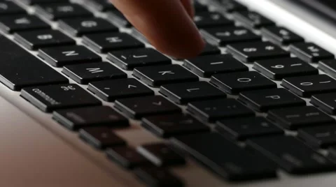 Man typing on computer keyboard Stock Footage 51117399