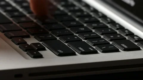 Man typing on computer keyboard Stock Footage 51118262