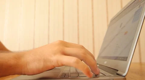 Man typing Stock Footage 52931118