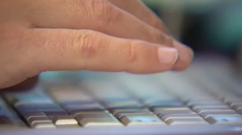 Man typing 스톡 동영상 52973262