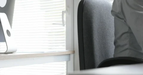 Man typing at his laptop computer Stock Footage 116748736