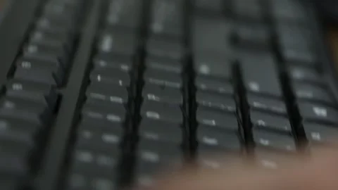 Man  is typing on the keyboard 2 Video stock 314964283