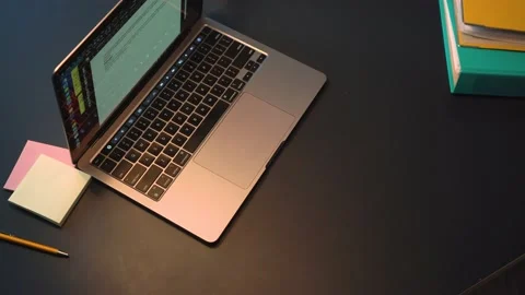 Man Typing On Keyboard Close Up Making Taking a Folders &amp; Working with Documents Stock Footage 148344427