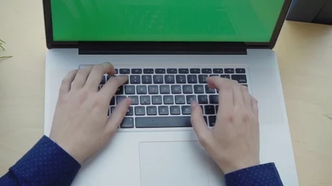 Man typing on the keyboard Stock Footage 104003284