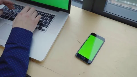 Man typing on the keyboard Stock Footage 104003296