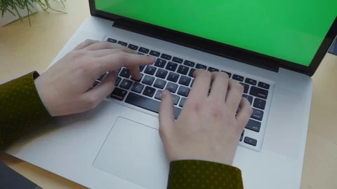 Man typing on the keyboard Stock Footage 104109573